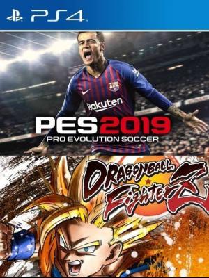 2 JUEGOS EN 1 PES 19 MAS DRAGON BALL FIGHTERZ PS4