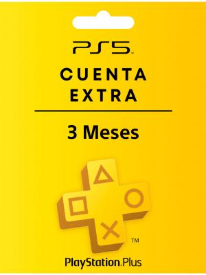 PSN PLUS EXTRA 3 MESES CUENTA PRINCIPAL PS5 